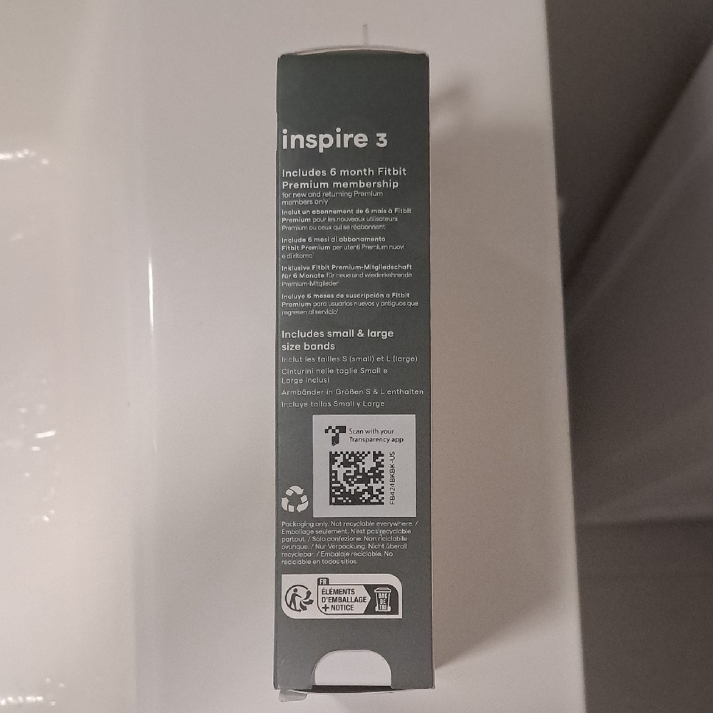 Fitbit Inspire 3 Black Fitness Tracker - Picture 2 of 4